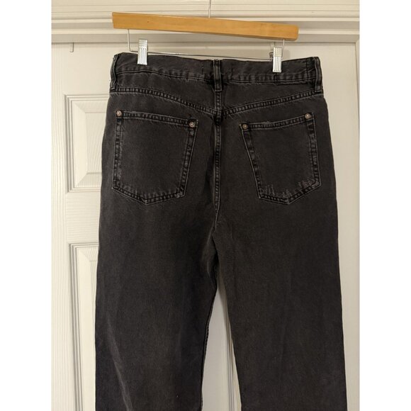 Free People We The Free The Lasso High Waisted Straight Leg Charcoal Jeans Sz 30 - Picture 7 of 9